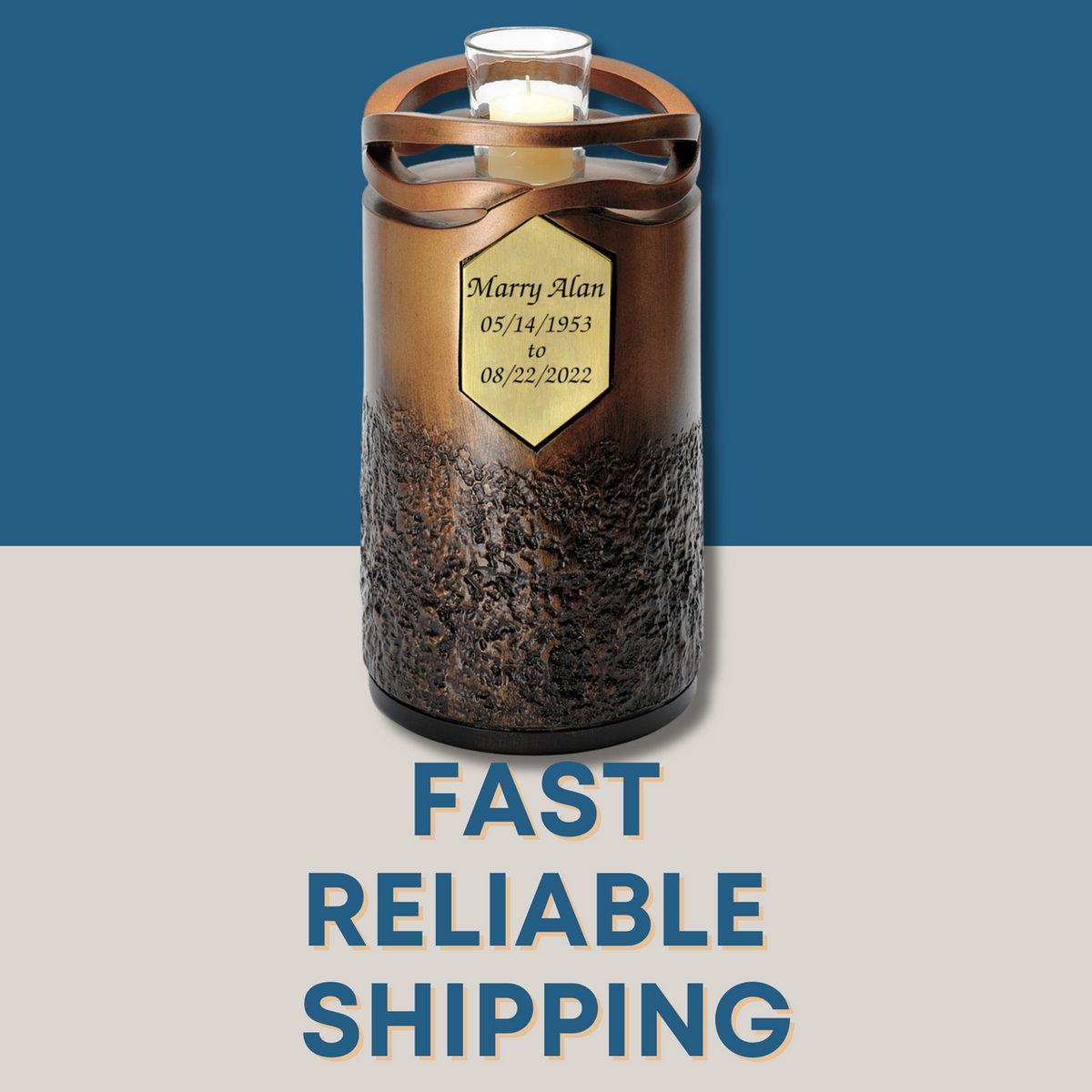 Infinity Bronze With Memorium Cremation Urn