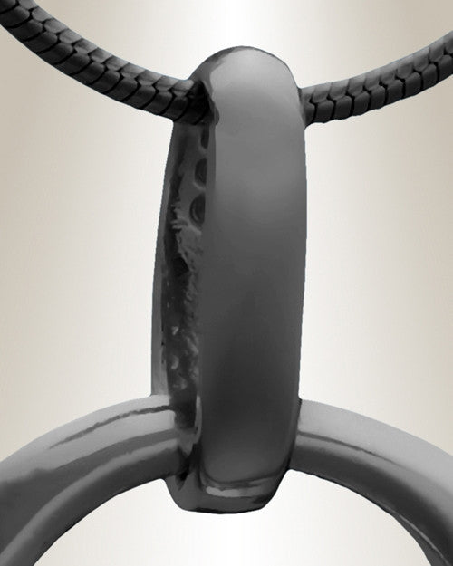 Black Encircle Cremation Jewelry