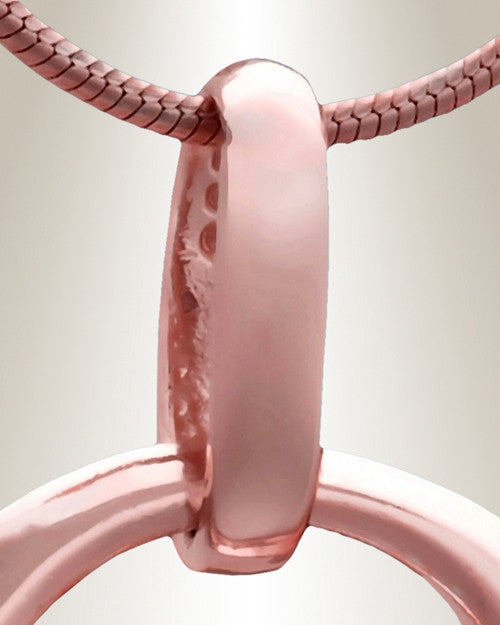 Rose Gold Encircle Cremation Jewelry