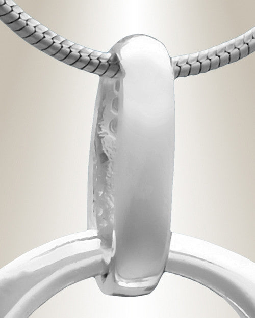 Silver Encircle Cremation Jewelry