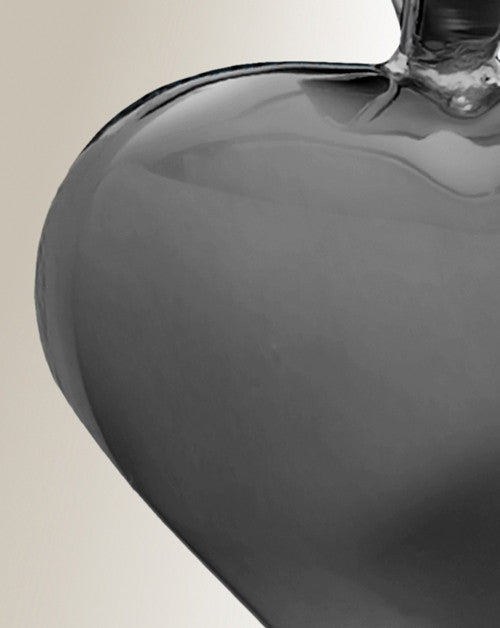 Black Caring Heart Cremation Jewelry