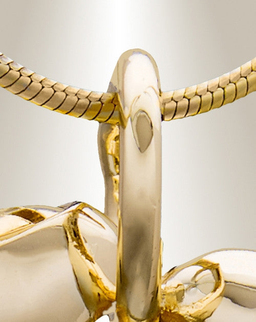 Gold Plated Keeper Heart Cremation Jewelry