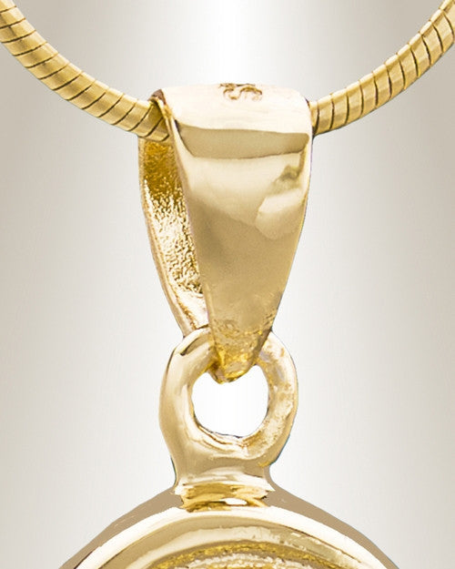 Gold Plated Blooms Cremation Jewelry