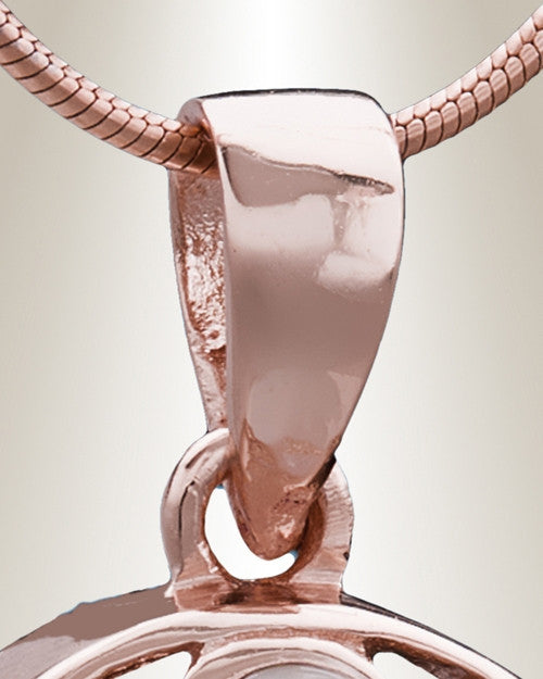 Rose Gold Blooms Cremation Jewelry