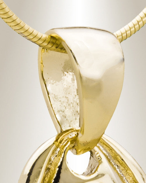 Gold Plated Delighted Heart Cremation Jewelry