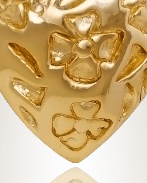 Gold Plated Gratitude Heart Cremation Jewelry