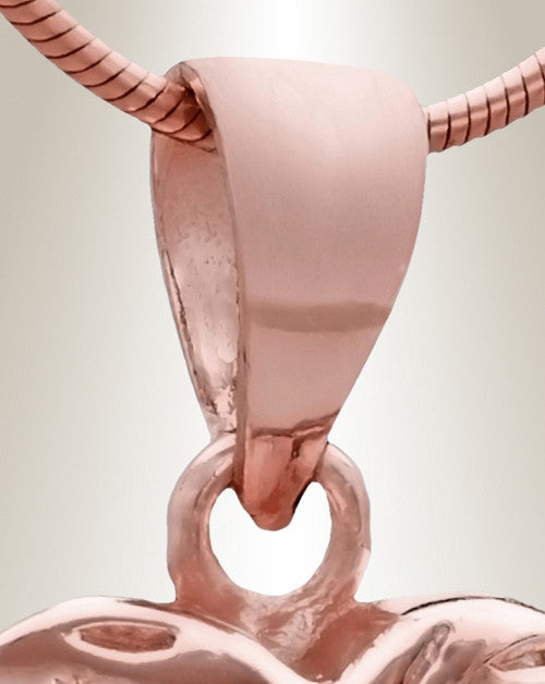 Rose Gold Gratitude Heart Cremation Jewelry
