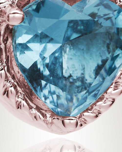 Rose Gold Sea of Hearts Cremation Jewelry