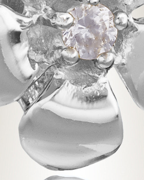 Silver Daisy Cremation Jewelry
