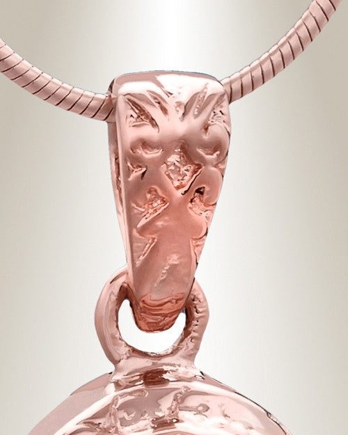 Rose Gold Eternal Round Cremation Jewelry