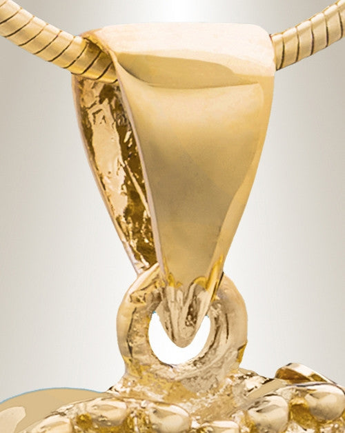 Gold Plated Merry Heart Cremation Jewelry
