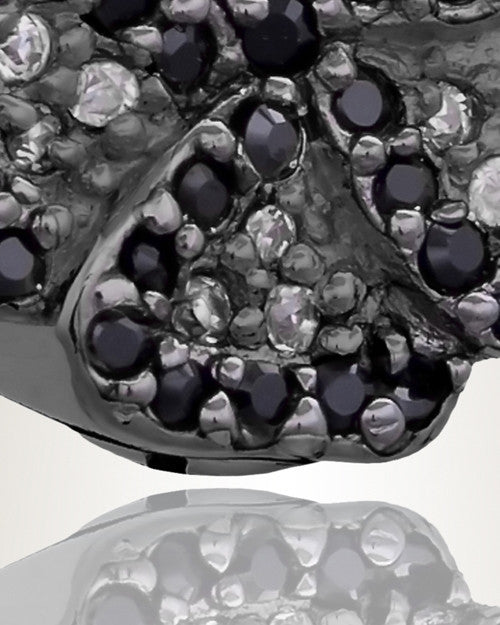 Black Pansy Cremation Jewelry