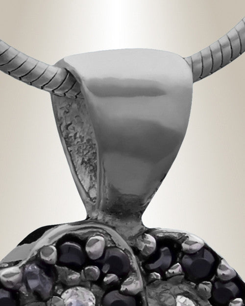 Black Pansy Cremation Jewelry