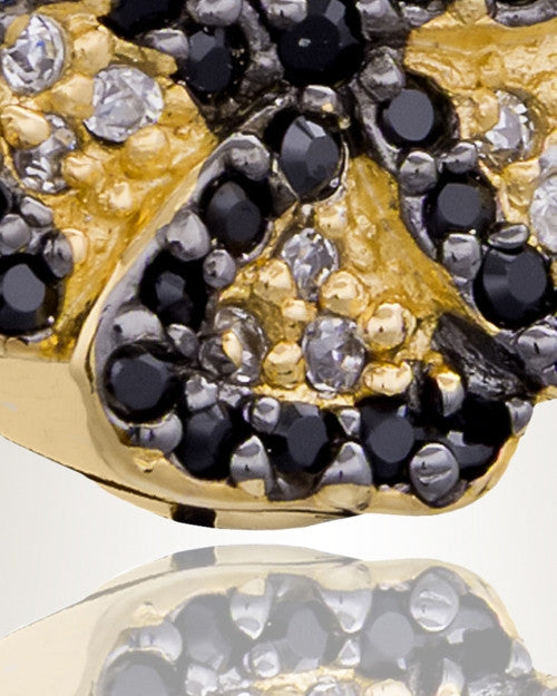 Gold Plated Pansy Cremation Jewelry