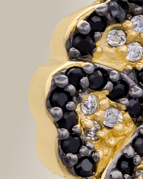 Gold Plated Pansy Cremation Jewelry
