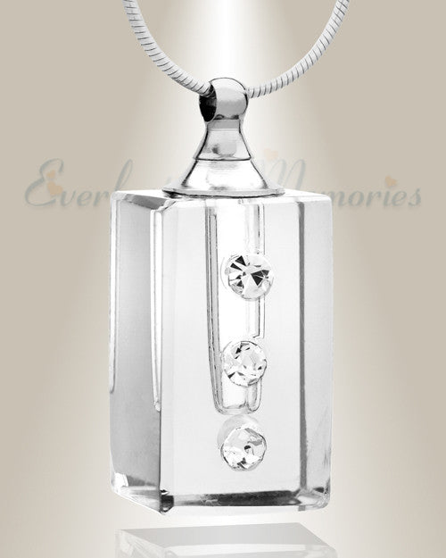 Glass Locket Clear Reliable Ashes Jewelry