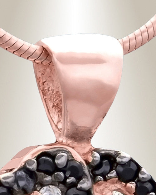 Rose Gold Pansy Cremation Jewelry