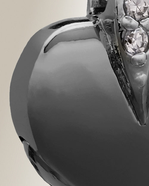 Black Heavenly Heart Cremation Jewelry
