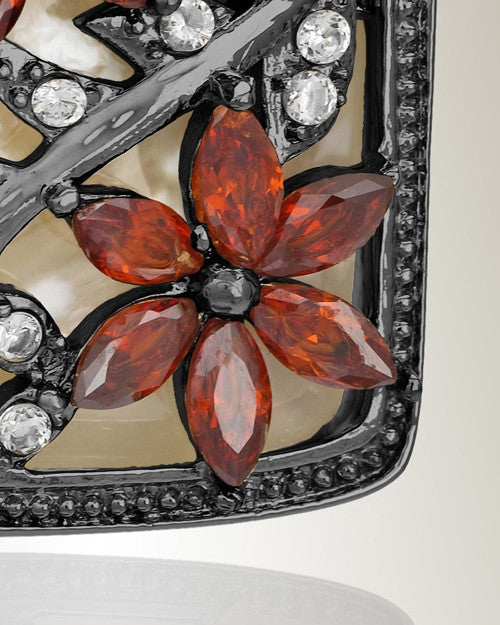 Black In Bloom Cremation Jewelry