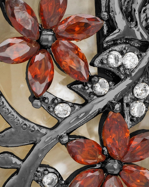 Black In Bloom Cremation Jewelry