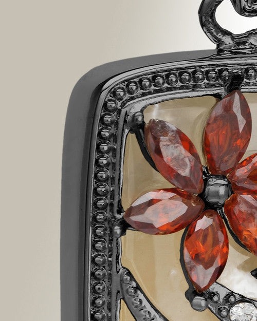 Black In Bloom Cremation Jewelry