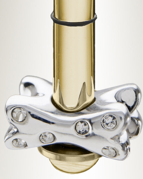 Gold Plated Millenium Ash Pendant with Fanciful Bone Charm