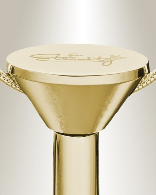 Gold Plated Millenium Ash Pendant with Blooming Charm