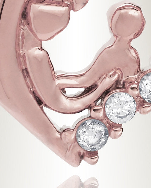 Rose Gold Nurturing Heart Memorial Jewelry