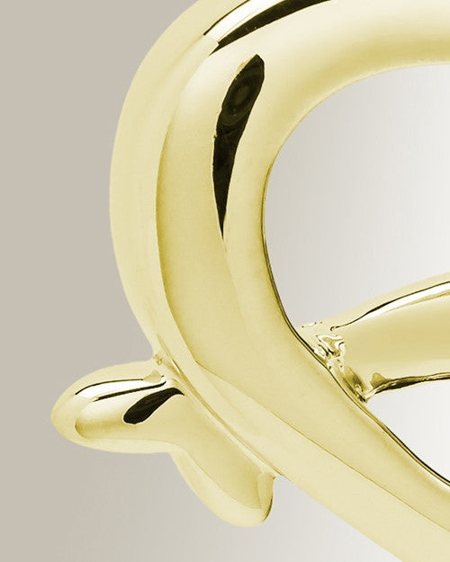 Gold Plated Dive Into My Heart Memorial Jewelry