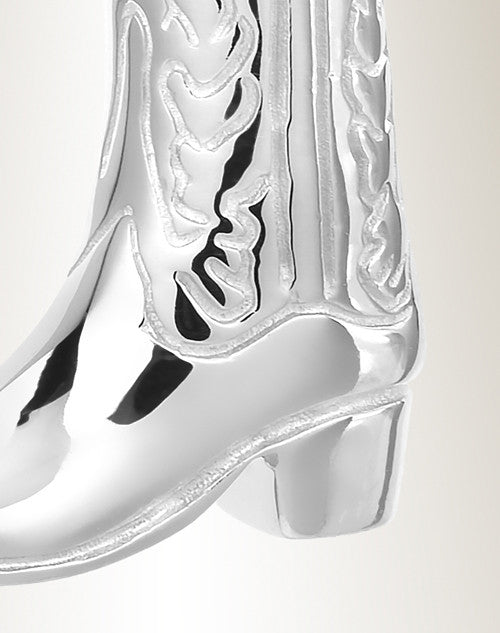 White Gold Boot Memorial Pendant