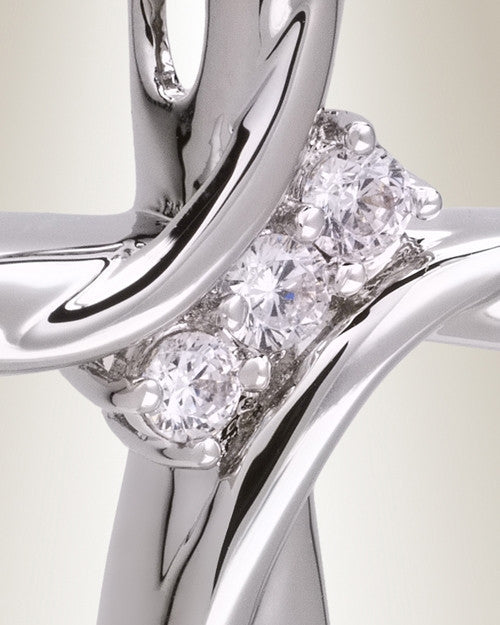 Sterling Silver Stylish Cross Memorial Jewelry