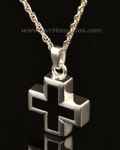 14k White Gold Destiny Cremation Urn Keepsake