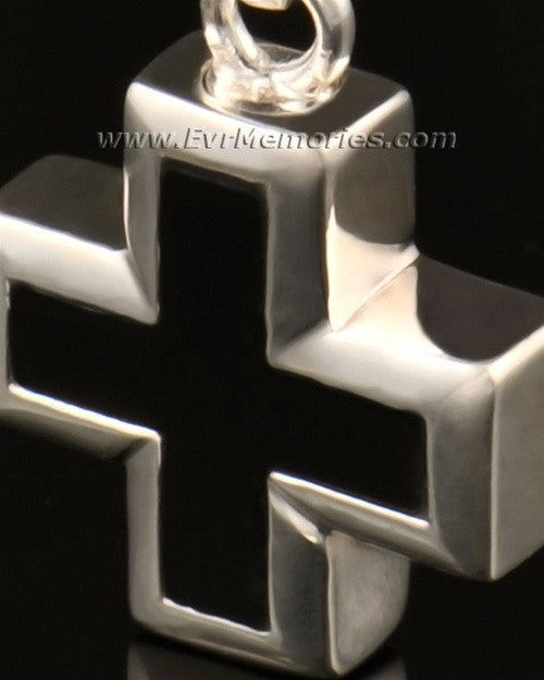 14k White Gold Destiny Cremation Urn Keepsake