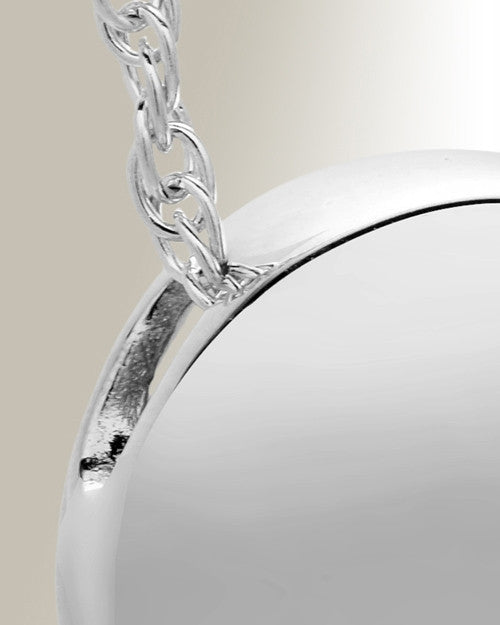 Silver Beach Round Urn Necklace