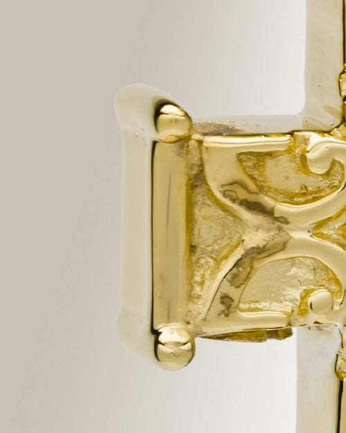 14K Gold Plated Companion Memory Cross Cremation Urn Keepsake