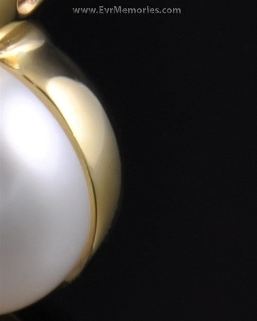 Gold Plated Pearl Memorial Locket