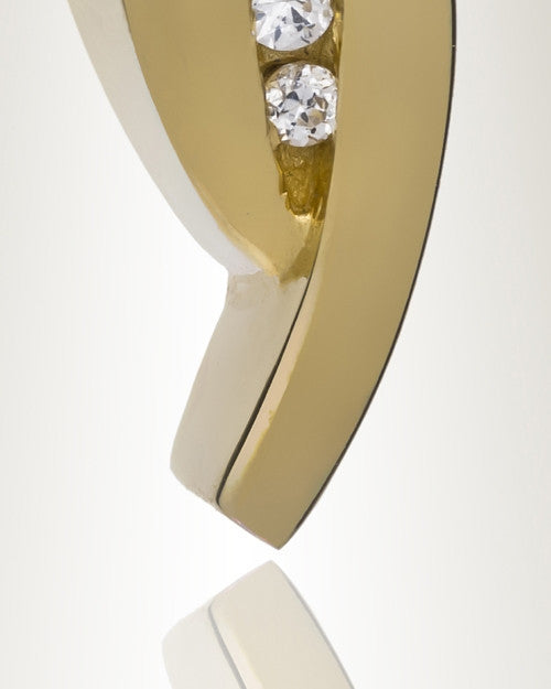 Everlasting Leaf 14K Gold Plated Urn Keepsake