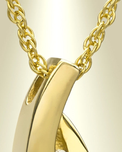 Everlasting Leaf 14K Gold Jewelry Urn