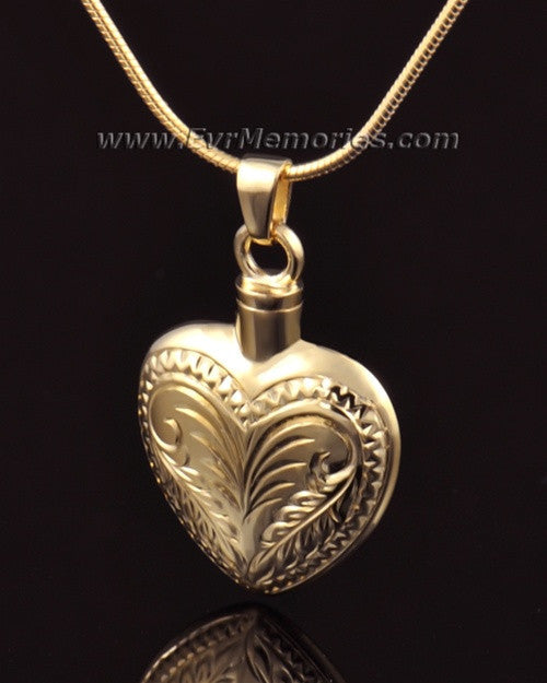 14K Gold Darling Heart Memorial Locket