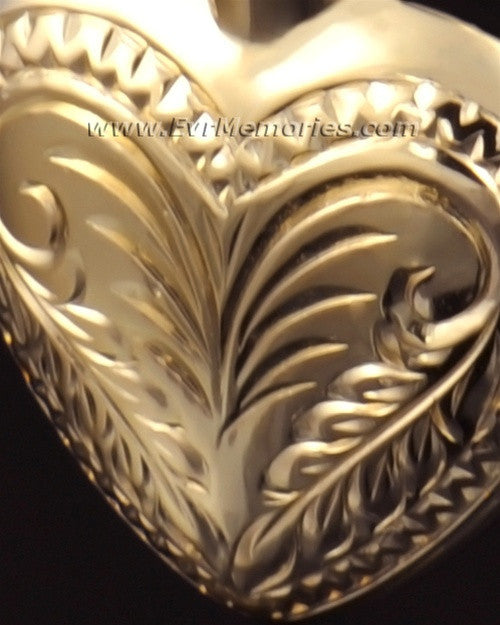 14K Gold Darling Heart Memorial Locket
