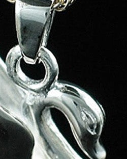 Sterling Silver Swan Jewelry Urn