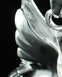 Sterling Silver Swan Jewelry Urn