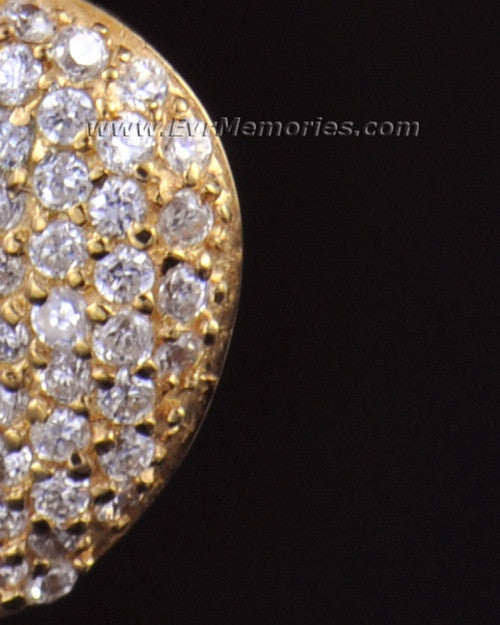14K Gold Blaze Heart Memorial Locket