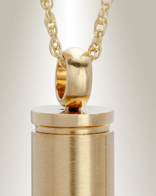 Gold Plated 357 Magnum Bullet Cremation Keepsake