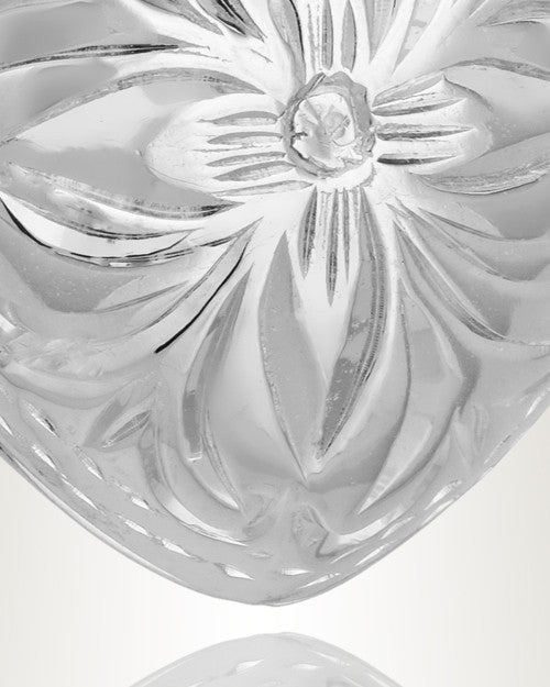 Sterling Silver Daisy Heart Jewelry Urn
