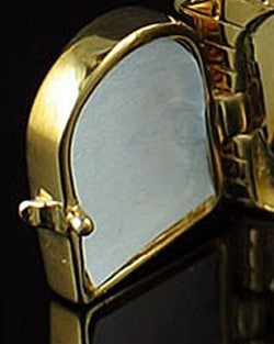Gold Vermeil Doghouse Funeral Jewelry