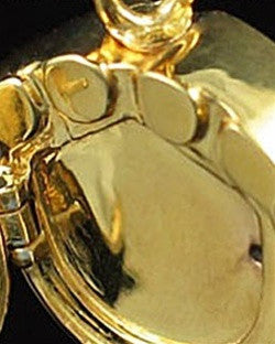 Gold Vermeil Photo Paw Urn Necklace