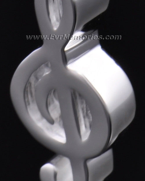 Sterling Silver Music Note Memorial Locket