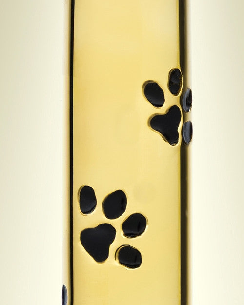 14K Gold Paw Cylinder Urn Keepsake