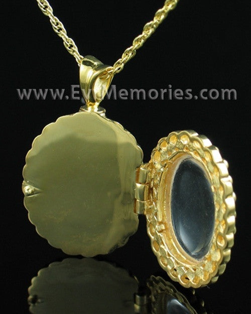 Gold Vermeil Faith Urn Keepsake